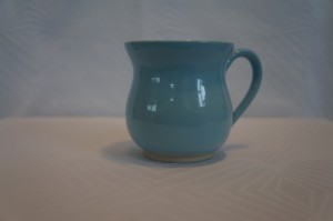lyseblå kop